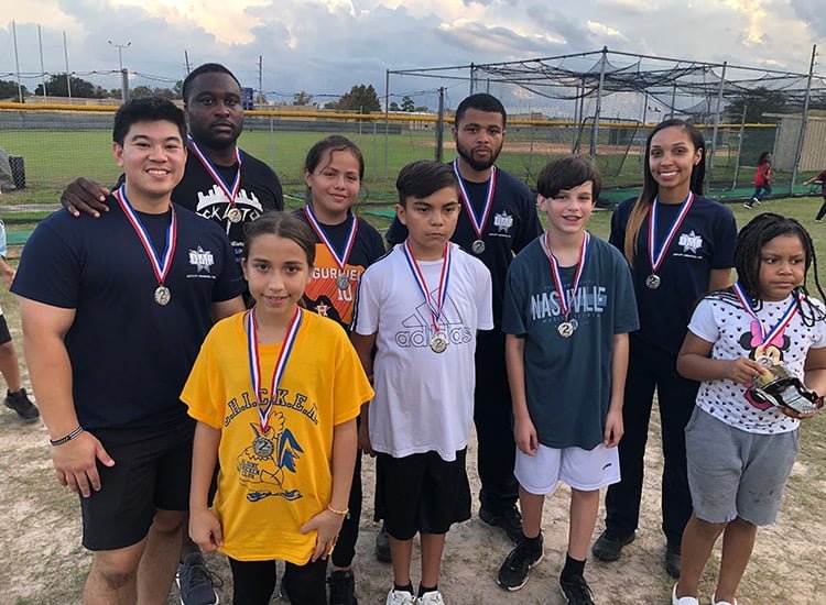 Kids with their medals